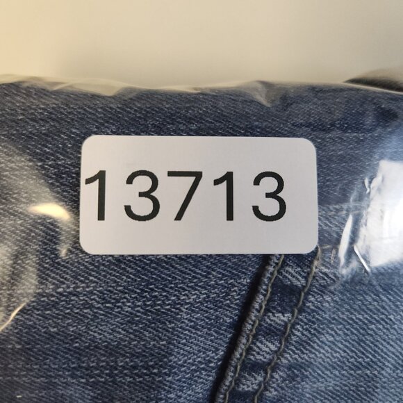 Men's Slim Fit Straight Leg Low Rise Blue Jeans Men's 30x32 Faded Distress Denim - Picture 14 of 14